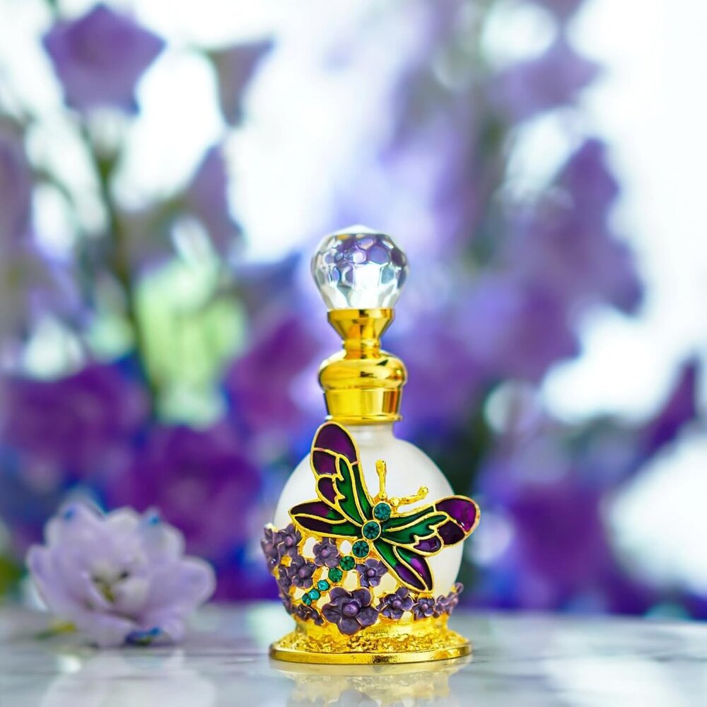 Dragonfly Perfume Bottle Empty‎ Refillable Beautiful Quality